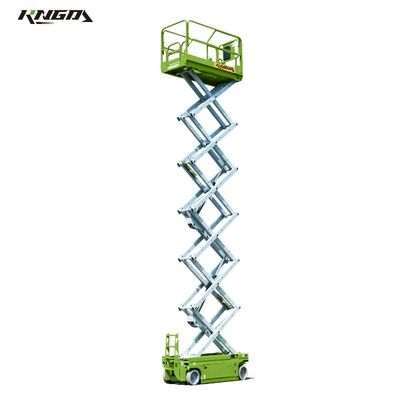 Electric Automatic Scissor Lift Platform Height 14m Self Propelled Lifts 2.3x1.14m