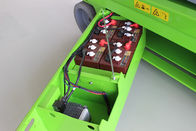 Green Mini Scissor Mobile Lift Platform , Mobile Aerial Work Platform supplier