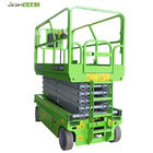 Green Hydraulic 10m height aerial work platform 320kg capacity scissor lift for maintenace supplier