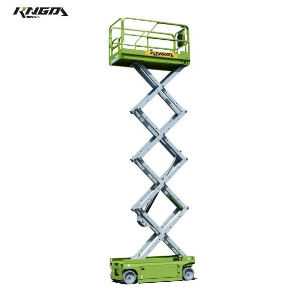 2 Front-wheel Steering Scissor Lift Platform Height 8.1M 24V DC MEWP