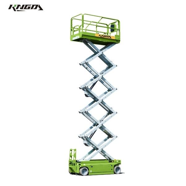 MEWP DC 24V Self-Propelled Scissor Lift 12 Meter Working Height