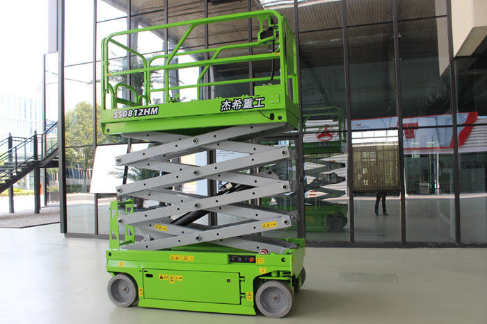 Green Electric Man Lift 10m Aerial Work Platform With CE Certificate supplier