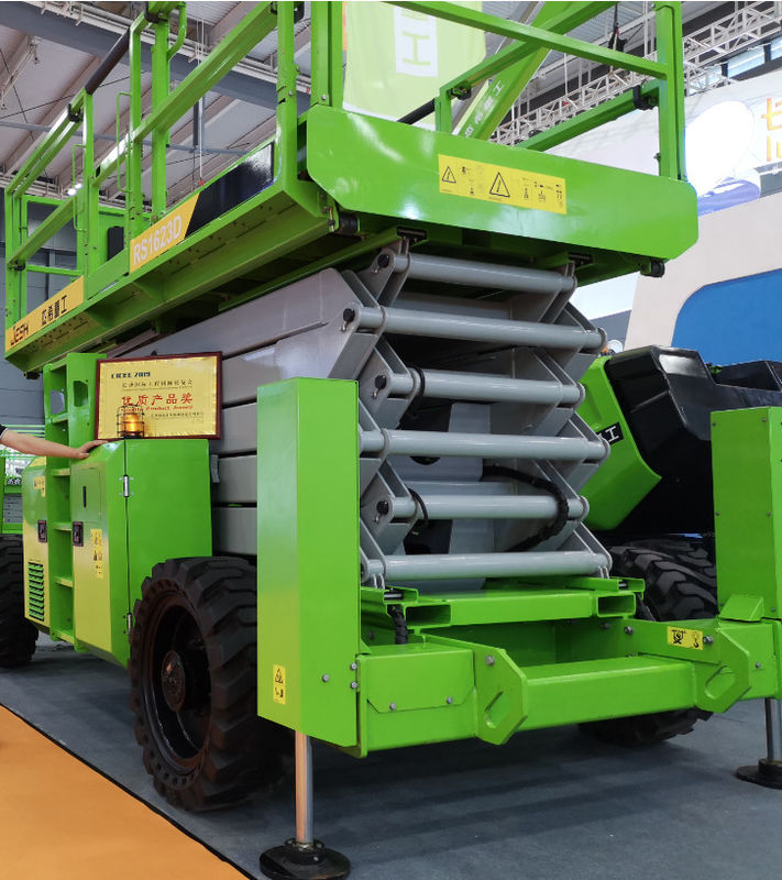 Diesel Rough Terrain 20m Scissor Lift Platform with load capacity 1000kg supplier